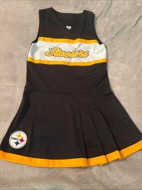 Steelers Girls Black & Gold Cheer Dress
